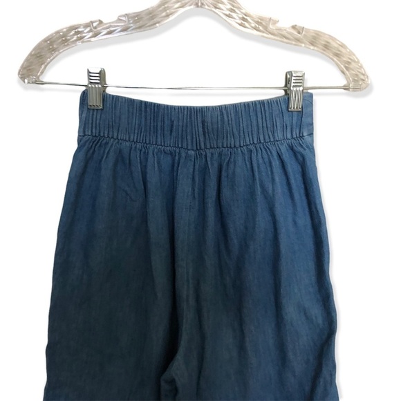 Madewell Chambray Huston Pull On crop pants - Picture 6 of 7